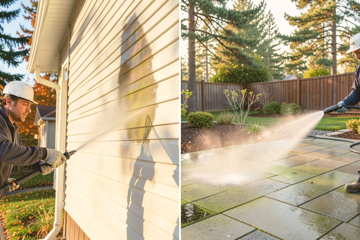 Hardwood Deck Cleaning in Brier, Snohomish County, WA - Clear the deck and test a small area