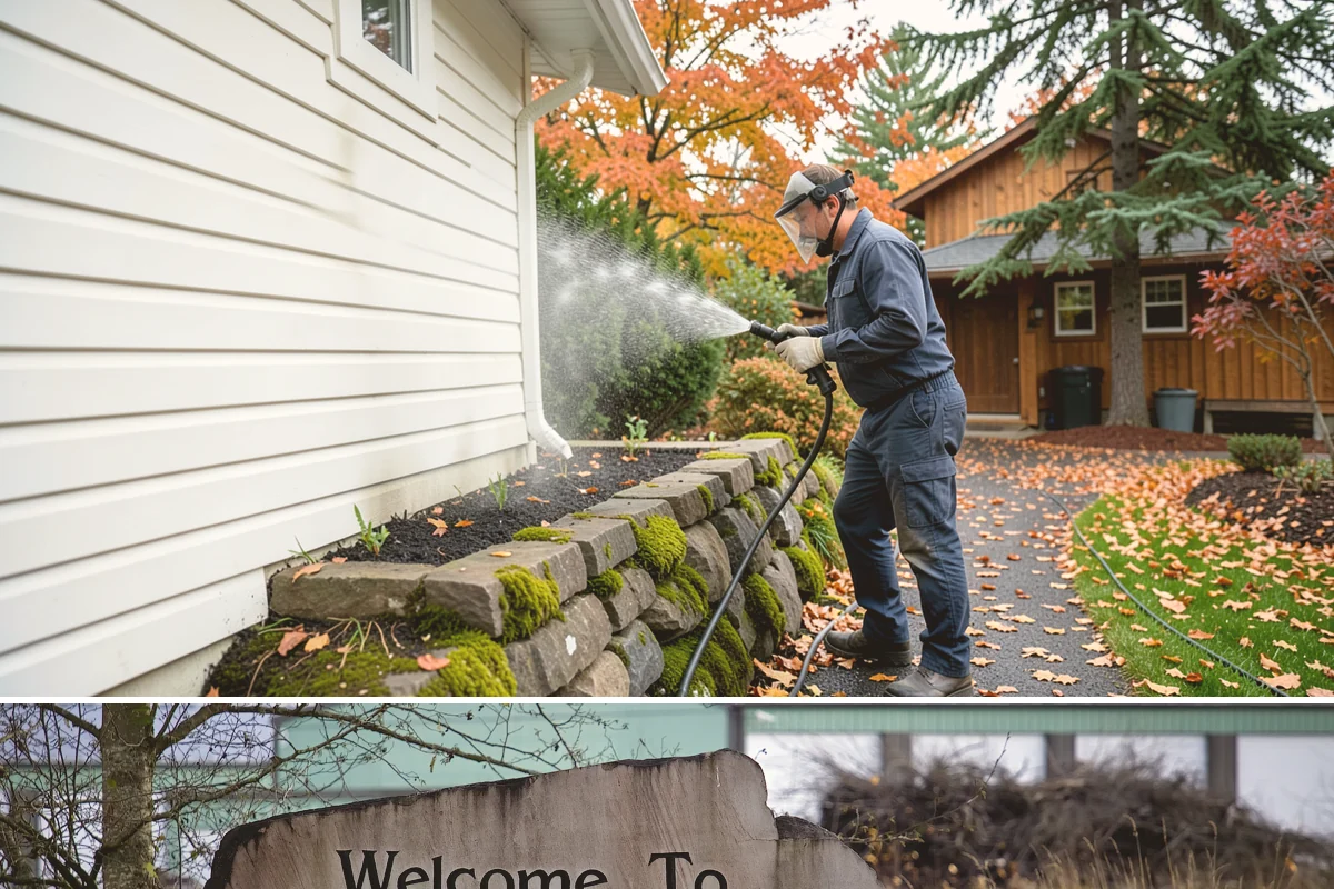 Hardwood Deck Cleaning in Buckley, Pierce County, WA - Clean hardwood decks in dry summer weather so the dense boards fully dry before oiling.