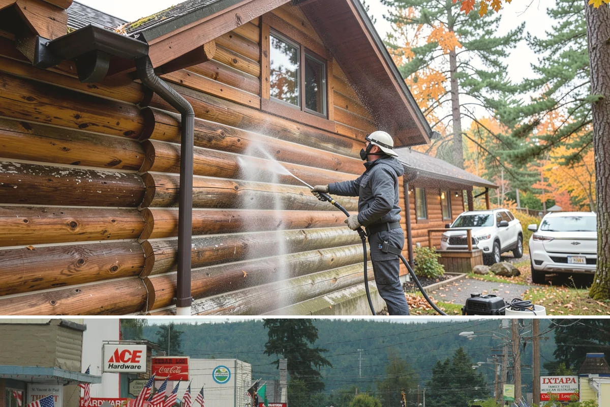 Hardwood Deck Cleaning in Carnation, King County, WA - Clean hardwood decks in dry summer weather so the dense boards fully dry before oiling.