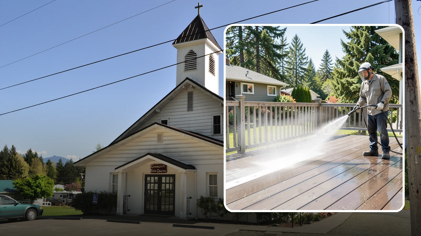 Hardwood Deck Cleaning in Concrete, Skagit County, WA - Clean dense hardwood decks like ipe with methods that preserve the oil-rich, tight grain.