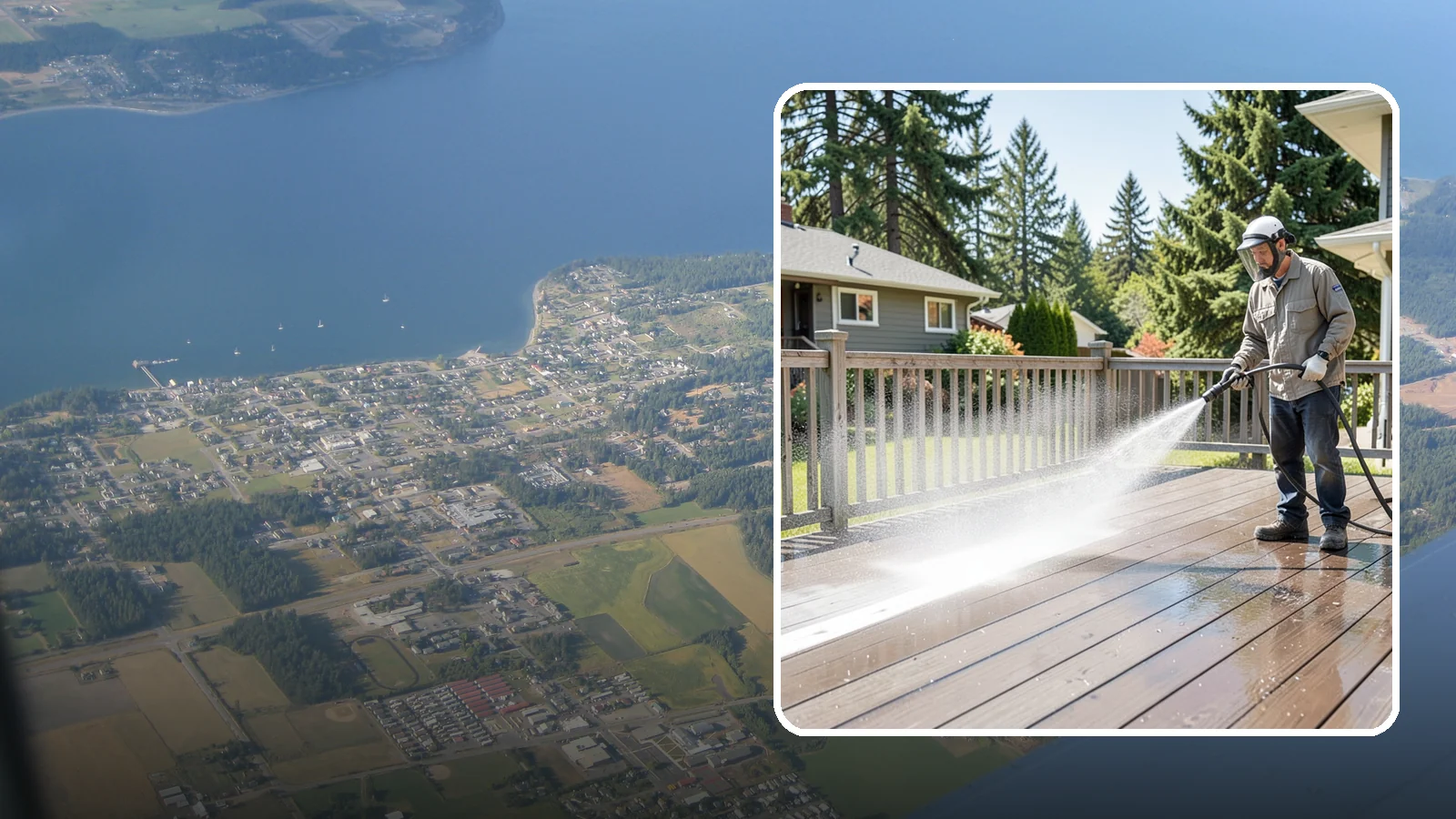 Hardwood Deck Cleaning in Coupeville, Island County, WA - Clean dense hardwood decks like ipe with methods that preserve the oil-rich, tight grain.
