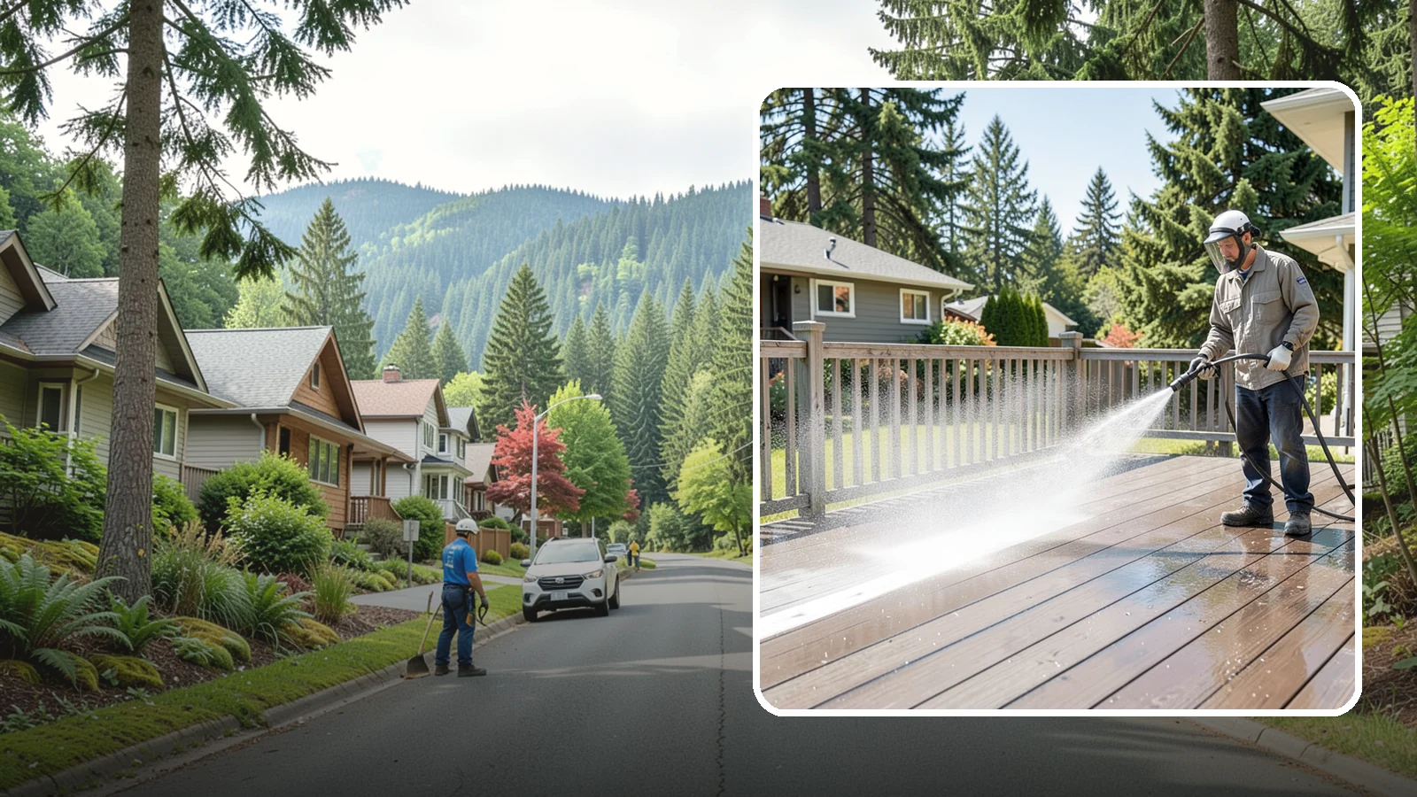 Hardwood Deck Cleaning in Darrington, Snohomish County, WA - Clean dense hardwood decks like ipe with methods that preserve the oil-rich, tight grain.
