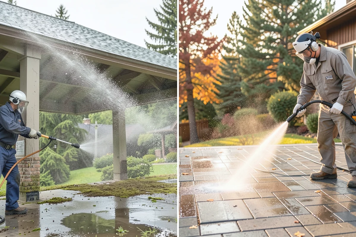 Hardwood Deck Cleaning in Des Moines, King County, WA - Clear the deck and test a small area