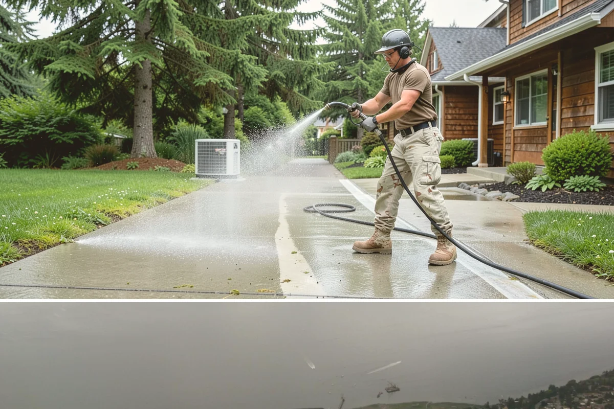 Hardwood Deck Cleaning in Des Moines, King County, WA - Clean hardwood decks in dry summer weather so the dense boards fully dry before oiling.