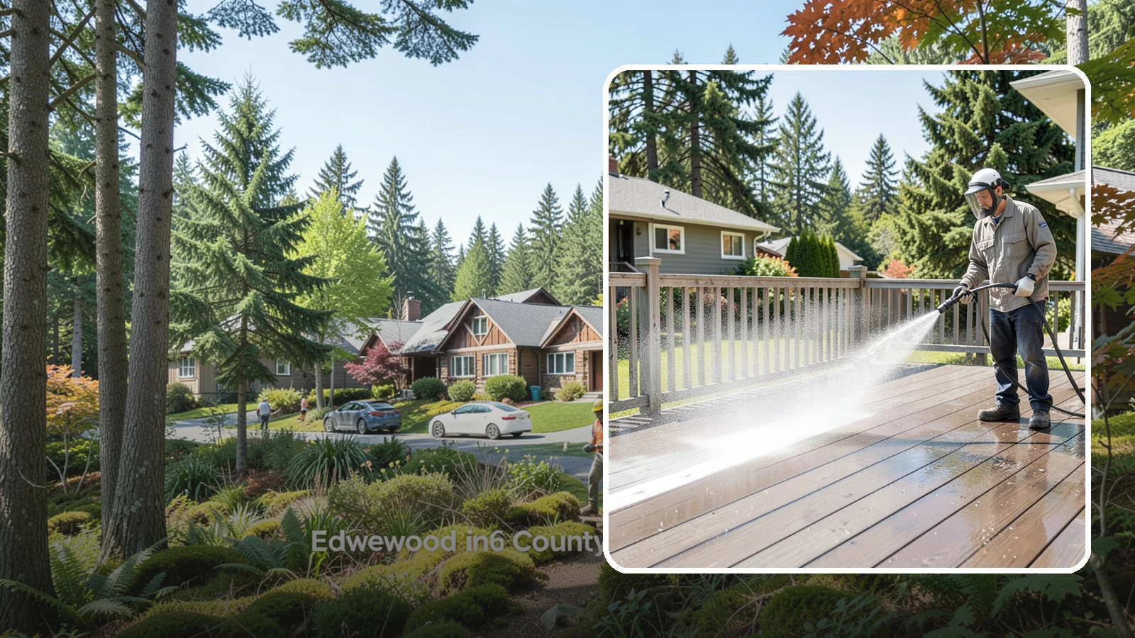 Hardwood Deck Cleaning in Edgewood, Pierce County, WA - Clean dense hardwood decks like ipe with methods that preserve the oil-rich, tight grain.
