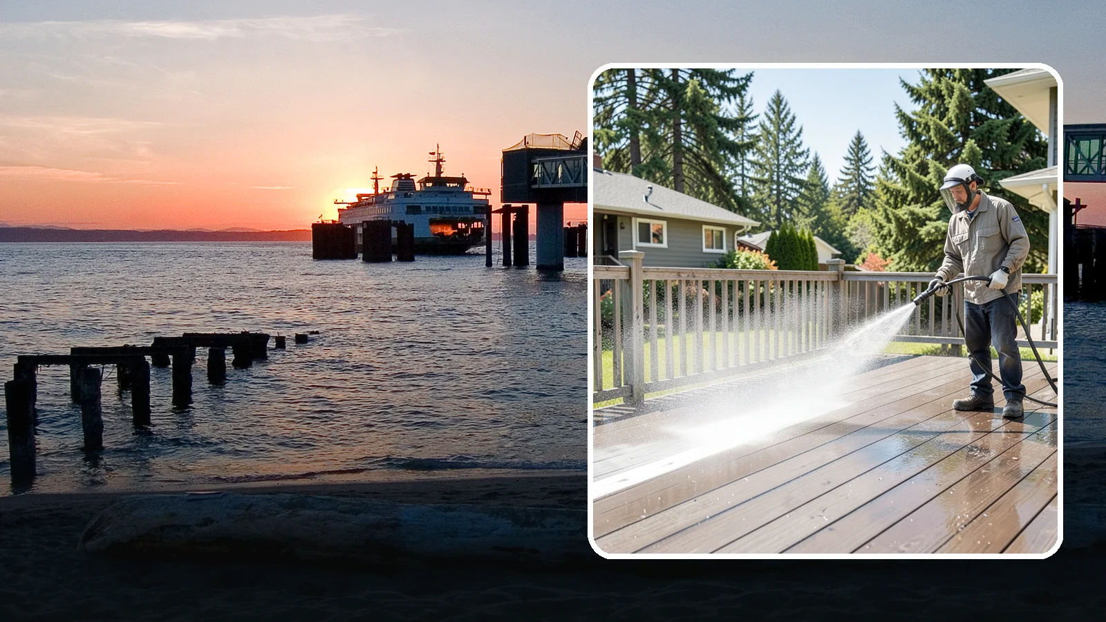 Hardwood Deck Cleaning in Edmonds, Snohomish County, WA - Clean dense hardwood decks like ipe with methods that preserve the oil-rich, tight grain.