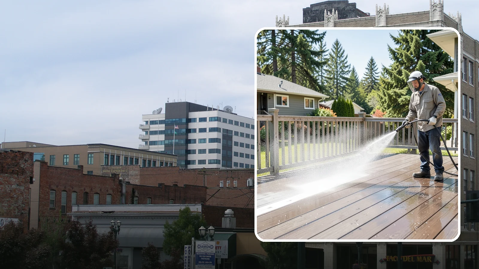 Hardwood Deck Cleaning in Everett, Snohomish County, WA - Clean dense hardwood decks like ipe with methods that preserve the oil-rich, tight grain.