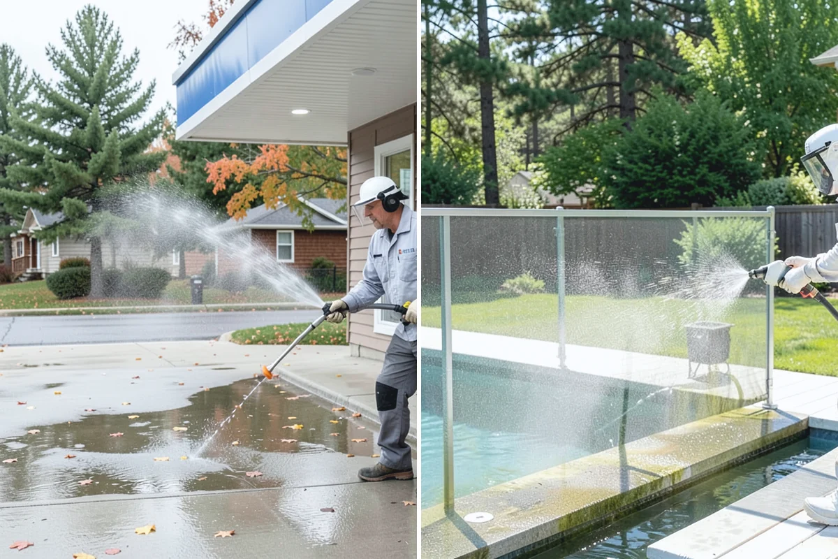 Hardwood Deck Cleaning in Gold Bar, Snohomish County, WA - Clear the deck and test a small area