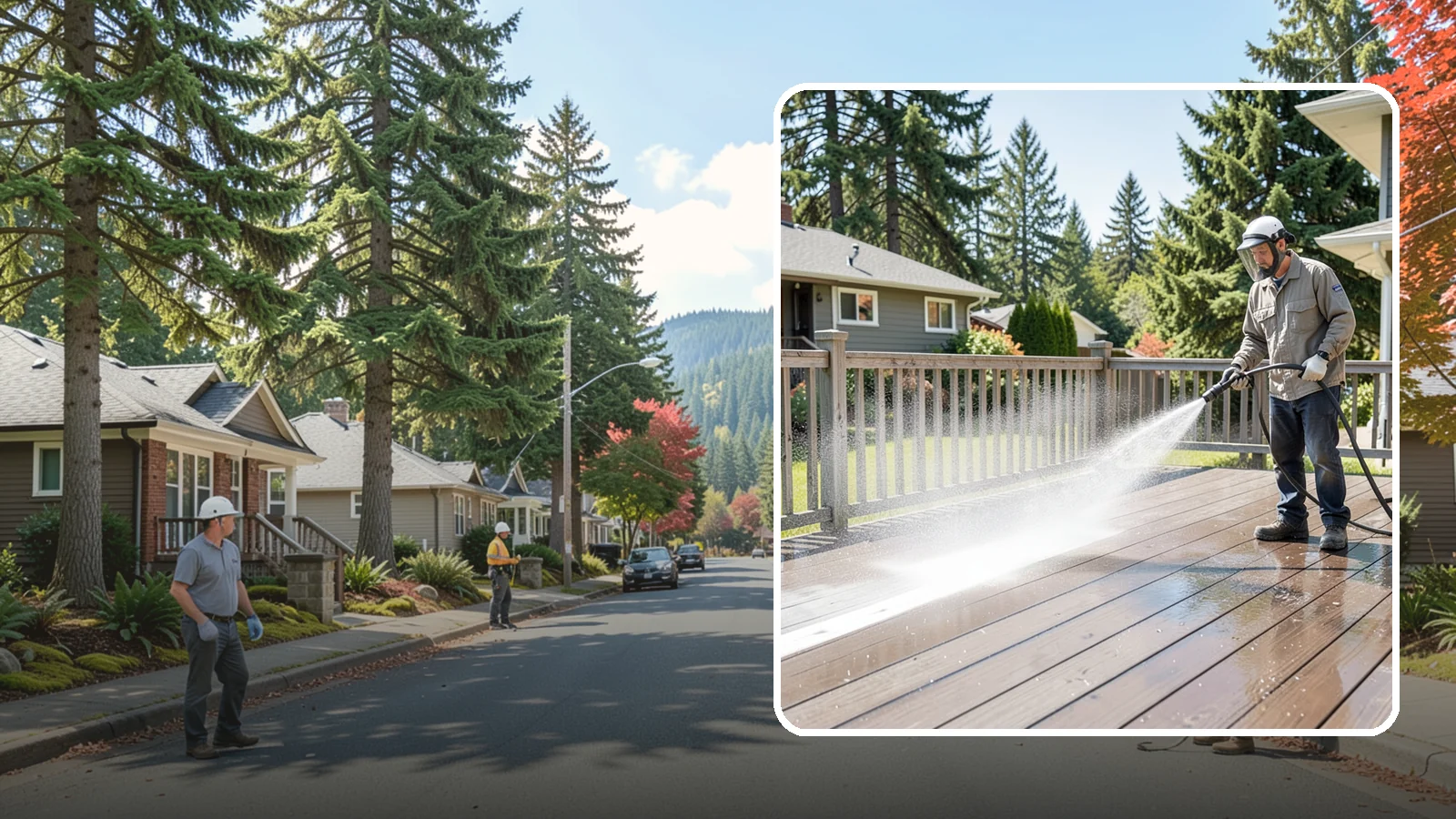 Hardwood Deck Cleaning in Hunts Point, King County, WA - Clean dense hardwood decks like ipe with methods that preserve the oil-rich, tight grain.
