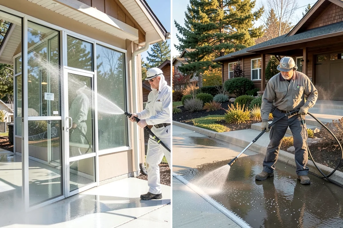 Hardwood Deck Cleaning in Hunts Point, King County, WA - Clear the deck and test a small area
