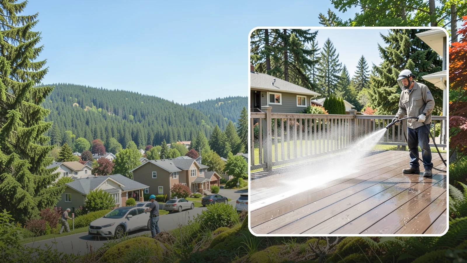 Hardwood Deck Cleaning in Index, Snohomish County, WA - Clean dense hardwood decks like ipe with methods that preserve the oil-rich, tight grain.