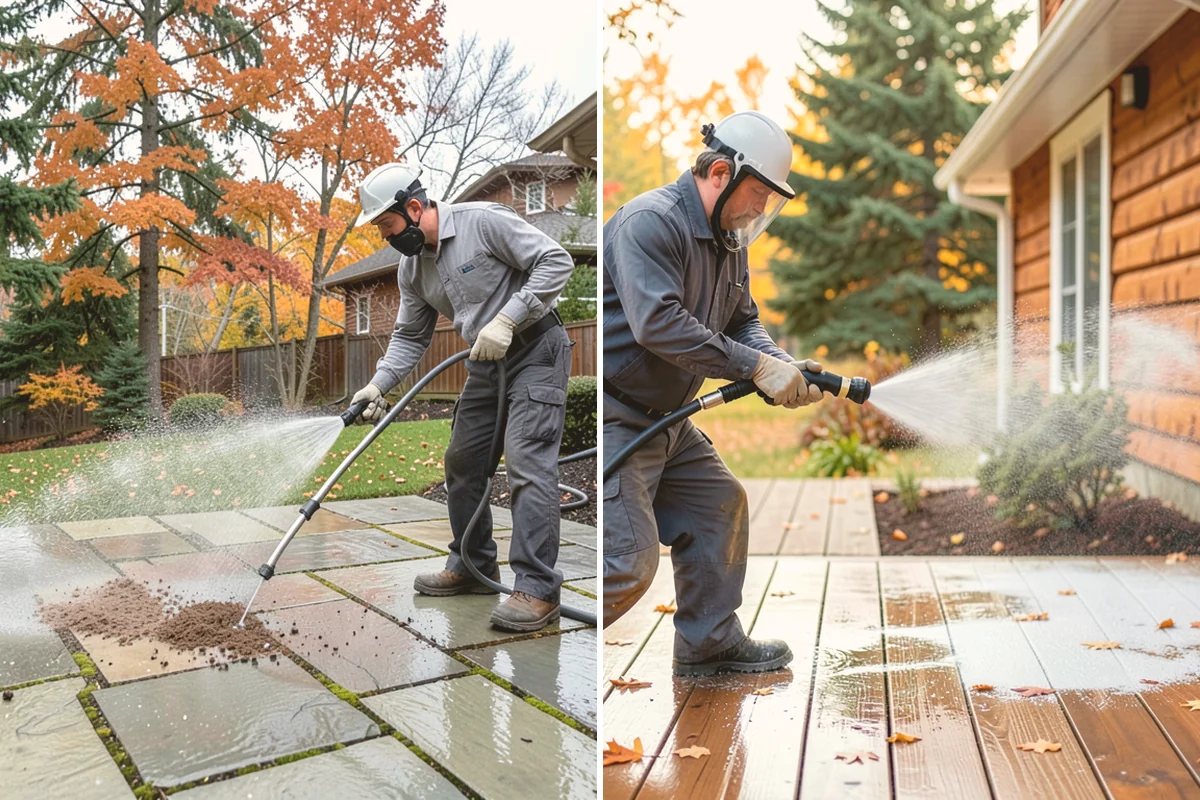 Hardwood Deck Cleaning in Index, Snohomish County, WA - Clear the deck and test a small area