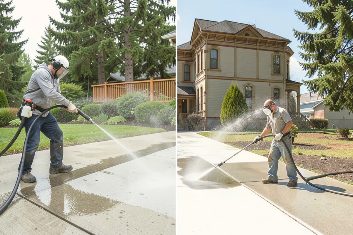 Hardwood Deck Cleaning in Kent, King County, WA - Clear the deck and test a small area