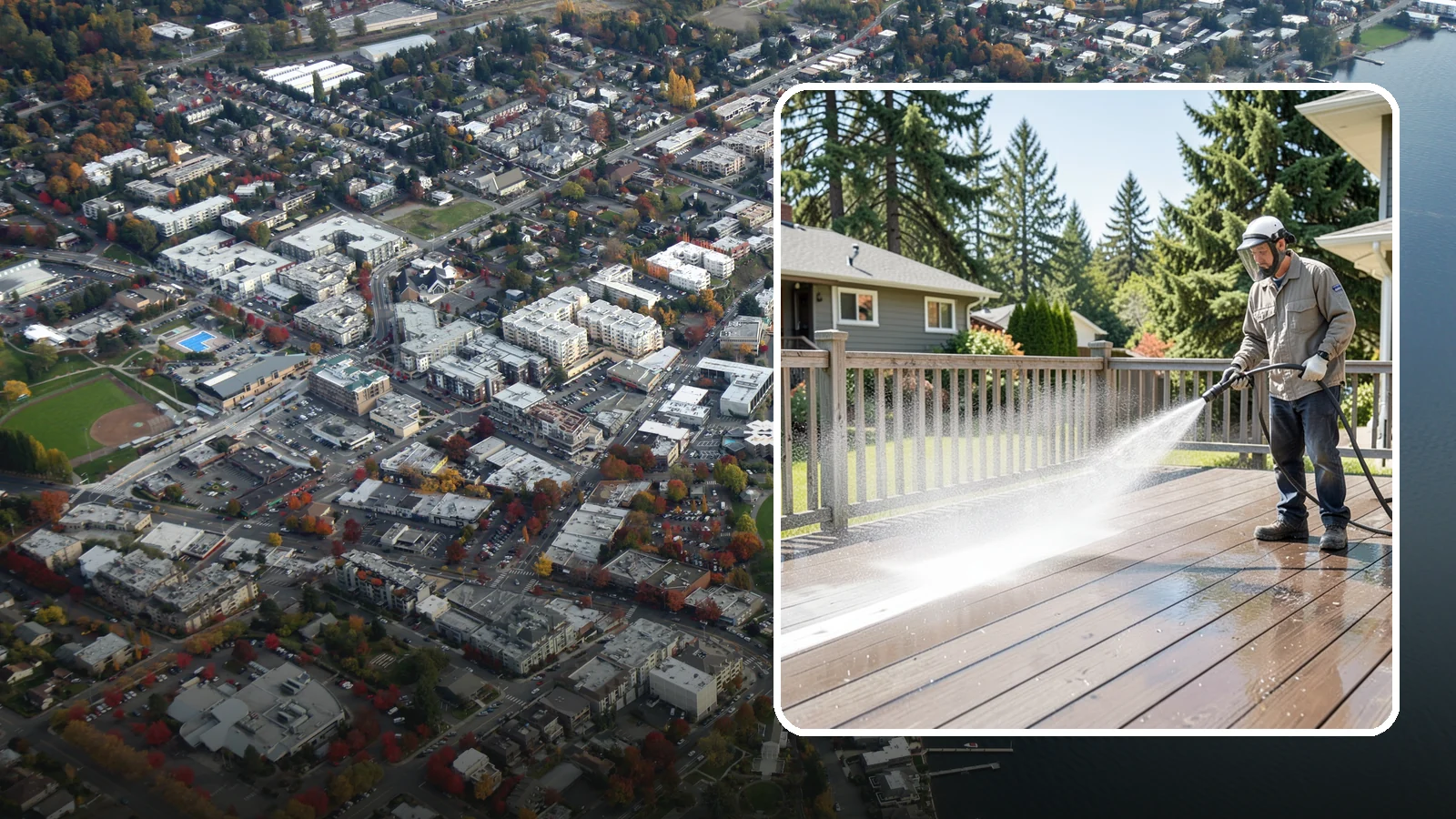 Hardwood Deck Cleaning in Kirkland, King County, WA - Clean dense hardwood decks like ipe with methods that preserve the oil-rich, tight grain.