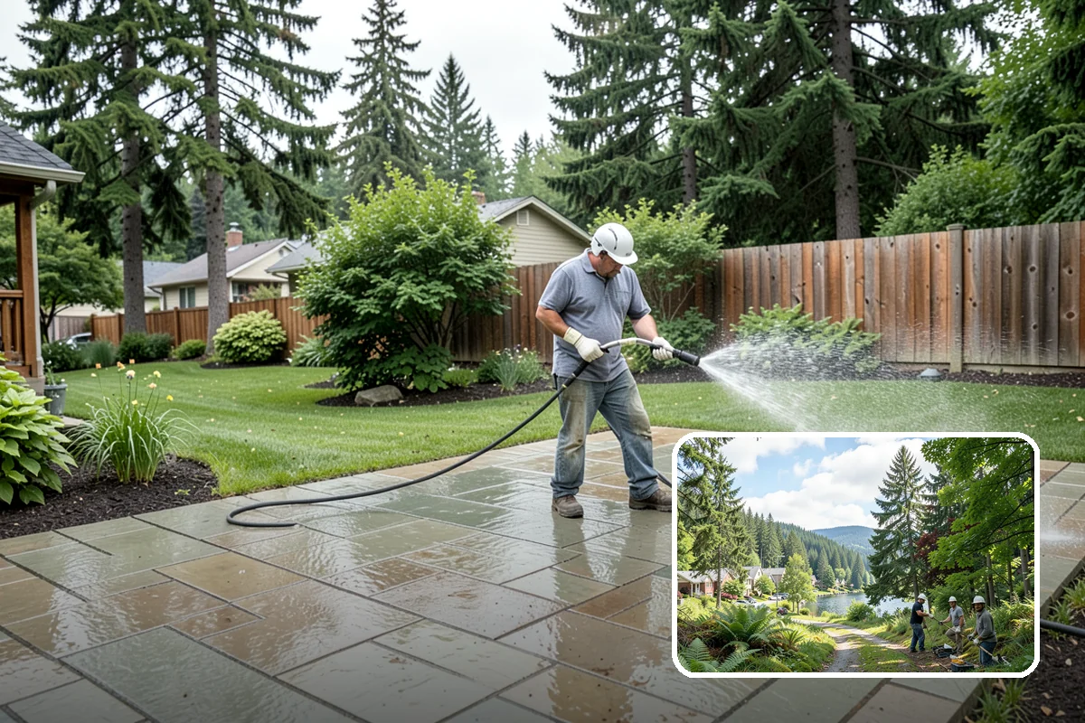 Hardwood Deck Cleaning in Lake Forest Park, King County, WA - Restores rich hardwood color and depth