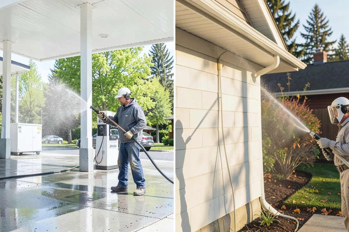 Hardwood Deck Cleaning in Marysville, Snohomish County, WA - Clear the deck and test a small area