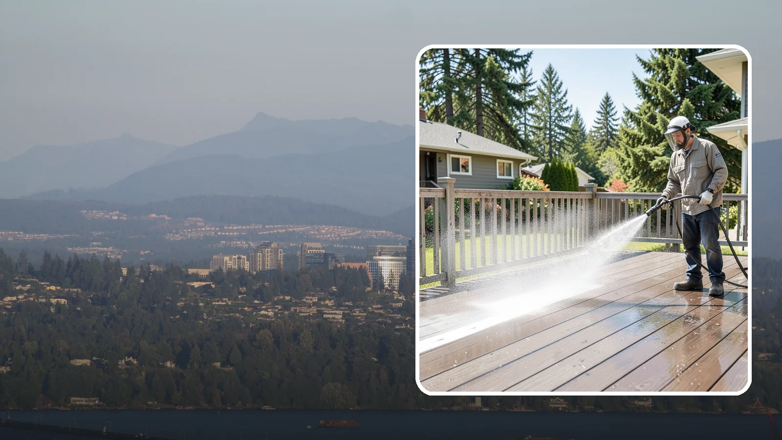 Hardwood Deck Cleaning in Medina, King County, WA - Clean dense hardwood decks like ipe with methods that preserve the oil-rich, tight grain.