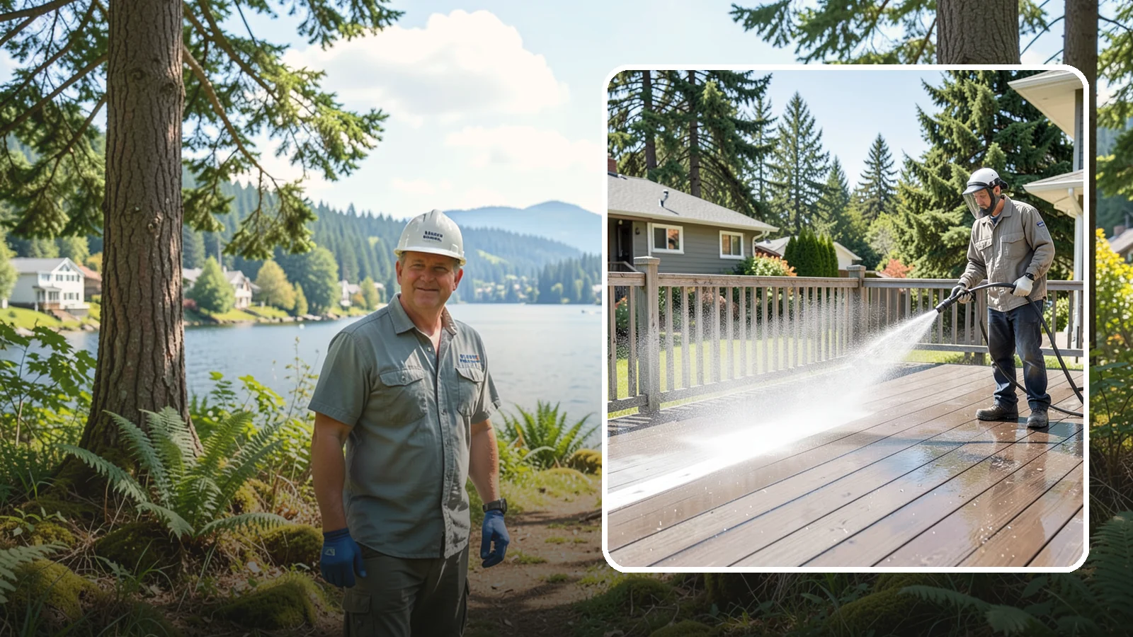 Hardwood Deck Cleaning in Milton, King County, WA - Clean dense hardwood decks like ipe with methods that preserve the oil-rich, tight grain.