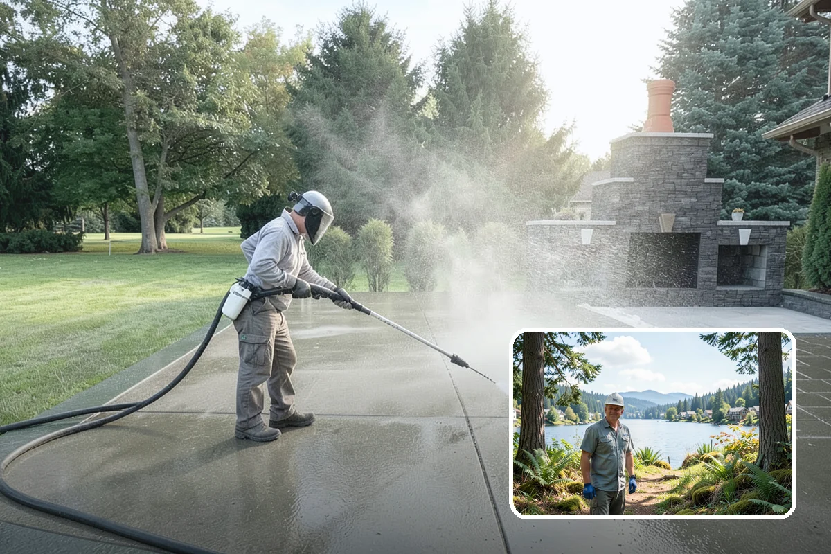 Hardwood Deck Cleaning in Milton, King County, WA - Restores rich hardwood color and depth