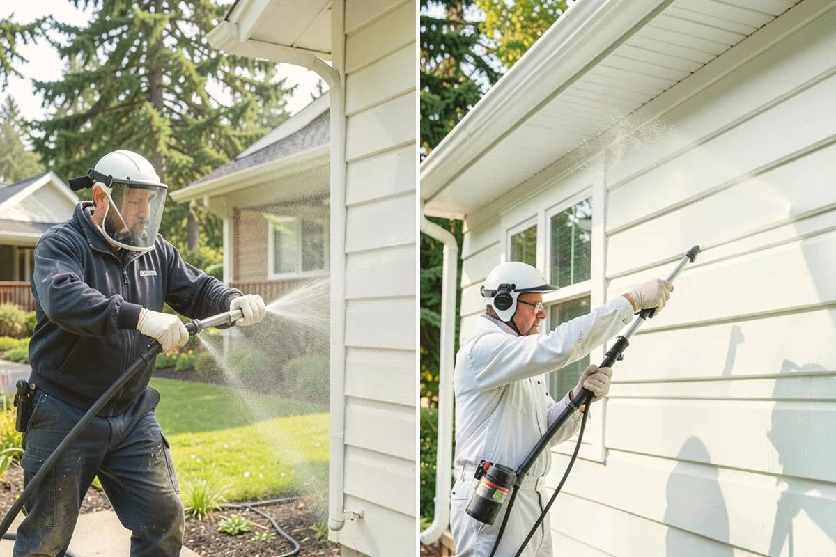 Hardwood Deck Cleaning in Milton, King County, WA - Clear the deck and test a small area