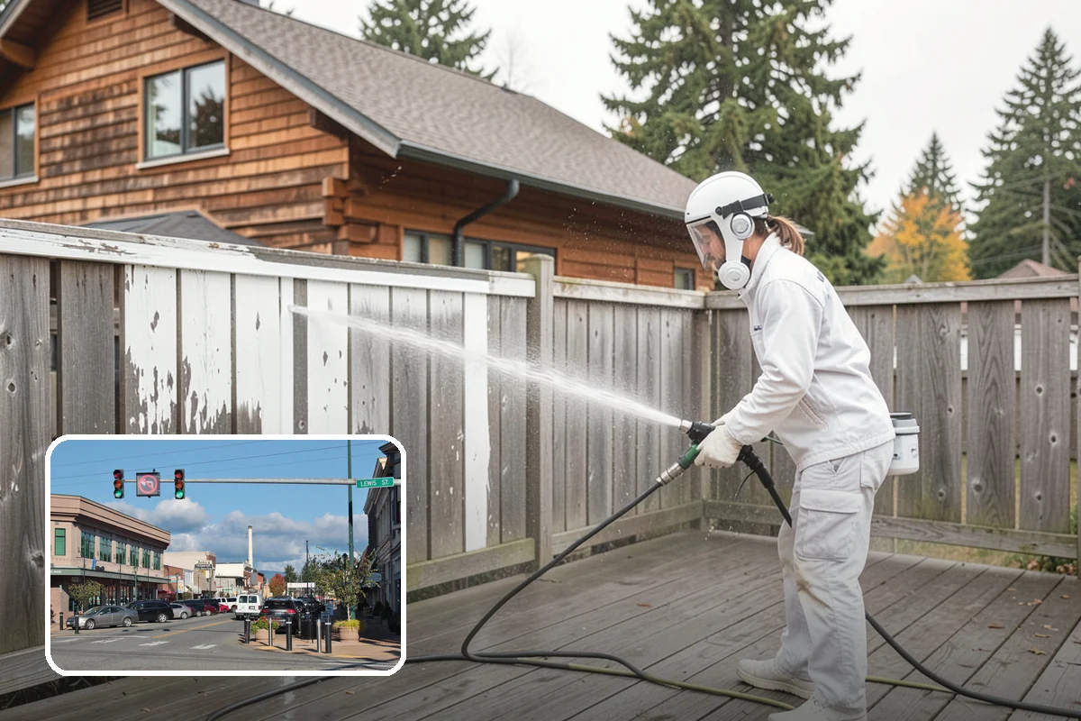 Hardwood Deck Cleaning in Monroe, Snohomish County, WA - Restores rich hardwood color and depth
