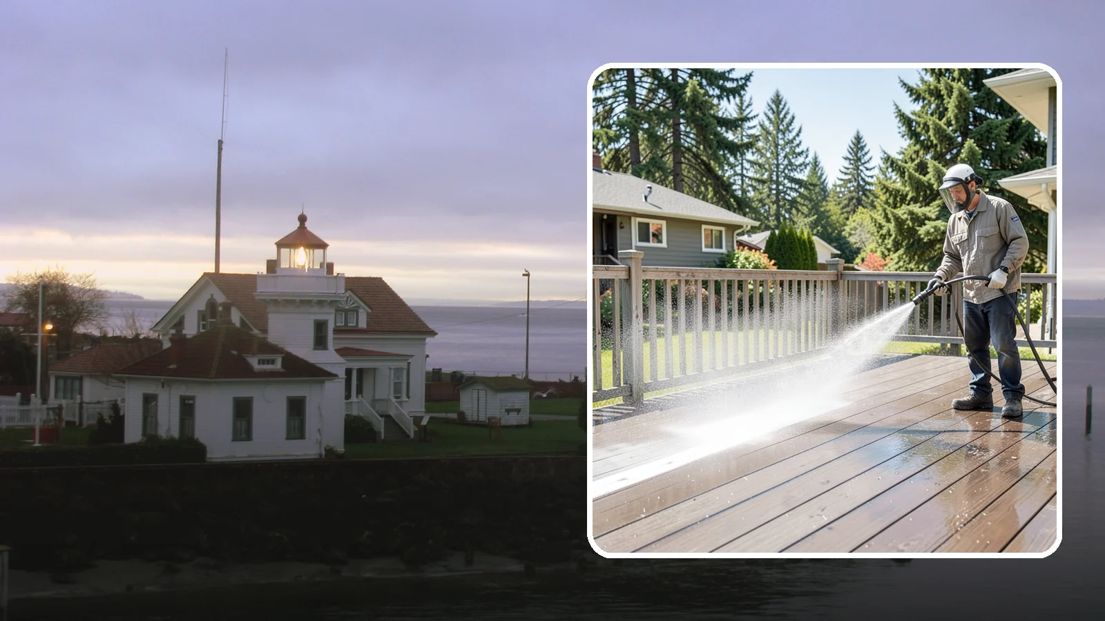 Hardwood Deck Cleaning in Mukilteo, Snohomish County, WA - Clean dense hardwood decks like ipe with methods that preserve the oil-rich, tight grain.