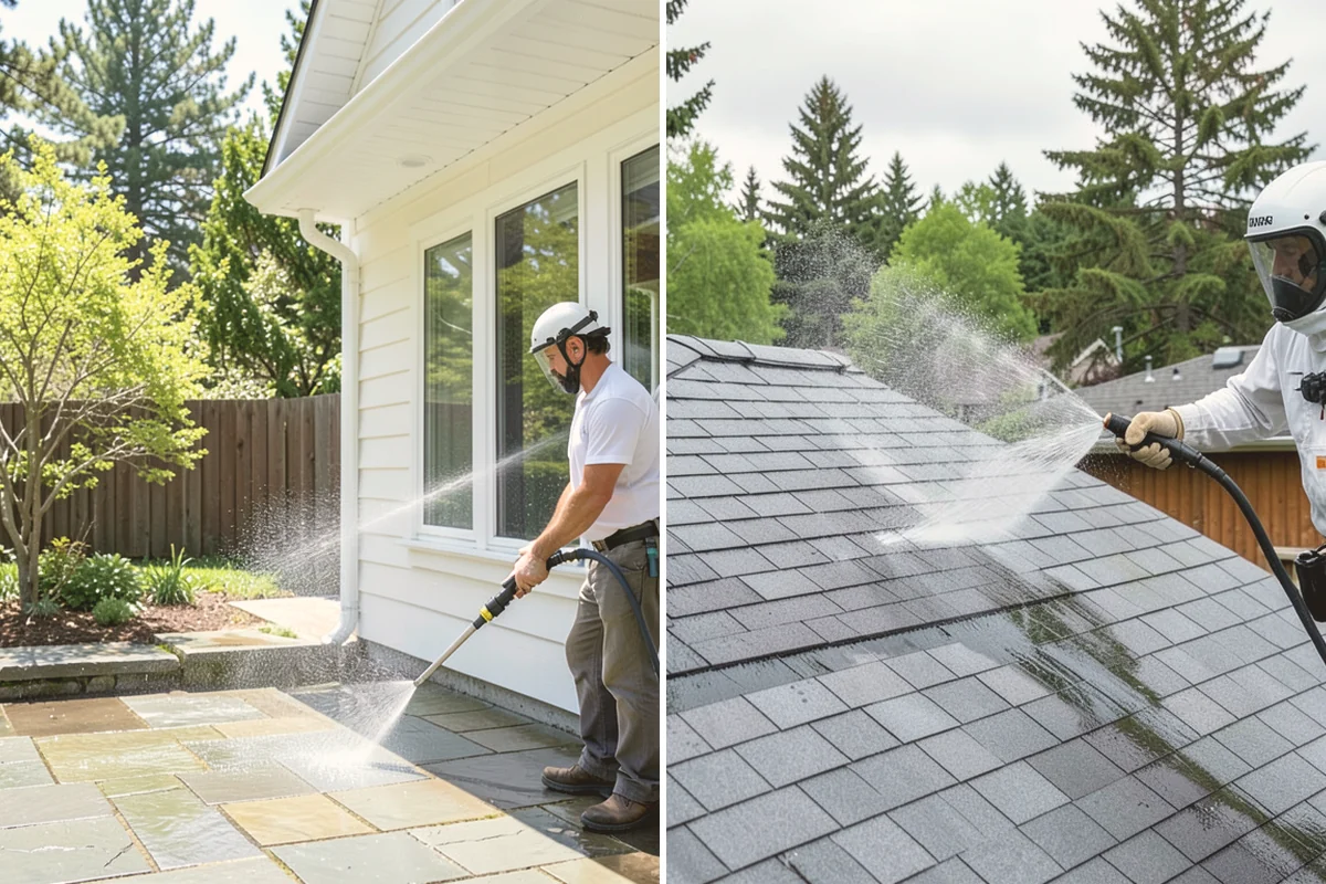 Hardwood Deck Cleaning in Newcastle, King County, WA - Clear the deck and test a small area