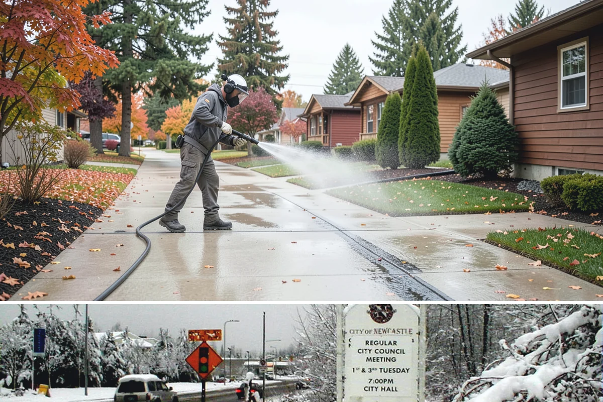 Hardwood Deck Cleaning in Newcastle, King County, WA - Clean hardwood decks in dry summer weather so the dense boards fully dry before oiling.