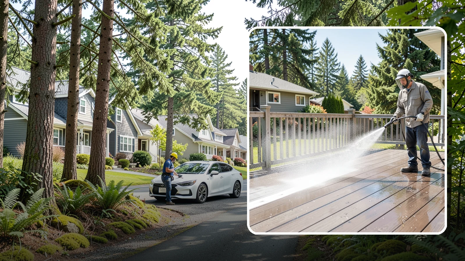 Hardwood Deck Cleaning in Normandy Park, King County, WA - Clean dense hardwood decks like ipe with methods that preserve the oil-rich, tight grain.