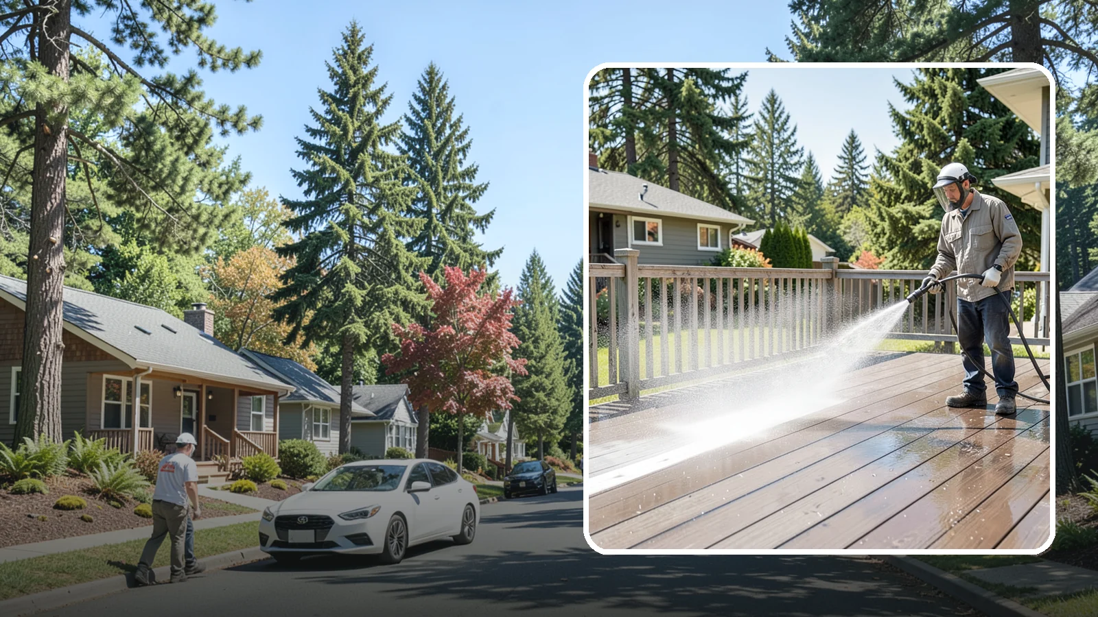 Hardwood Deck Cleaning in Orting, Pierce County, WA - Clean dense hardwood decks like ipe with methods that preserve the oil-rich, tight grain.