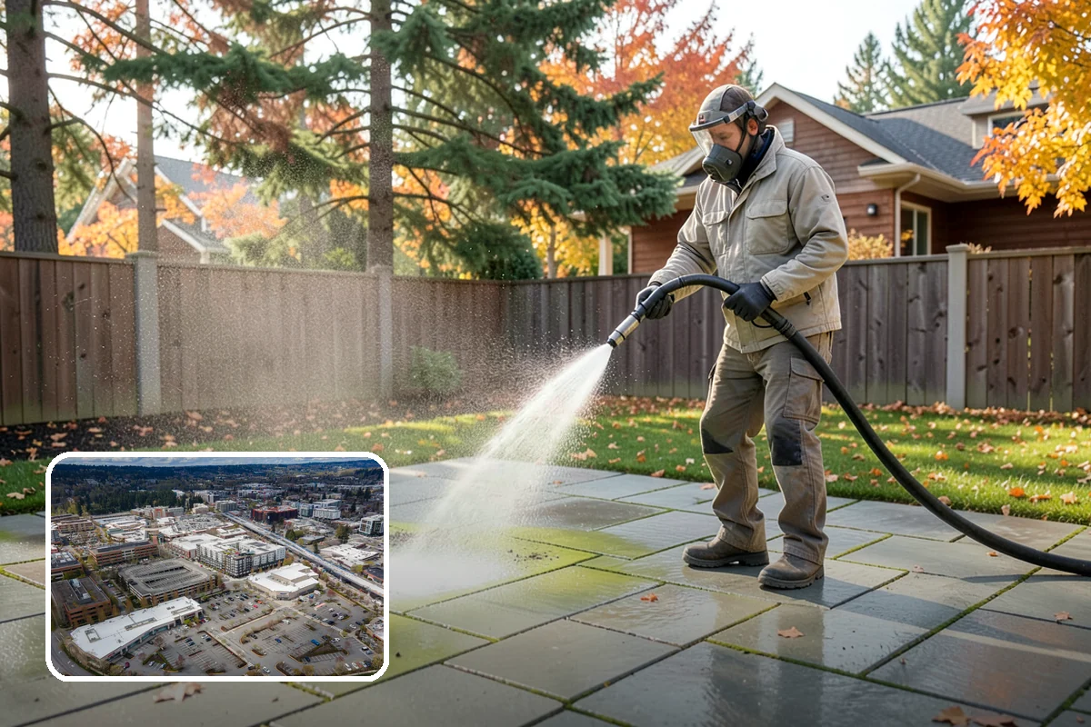Hardwood Deck Cleaning in Redmond, King County, WA - Restores rich hardwood color and depth