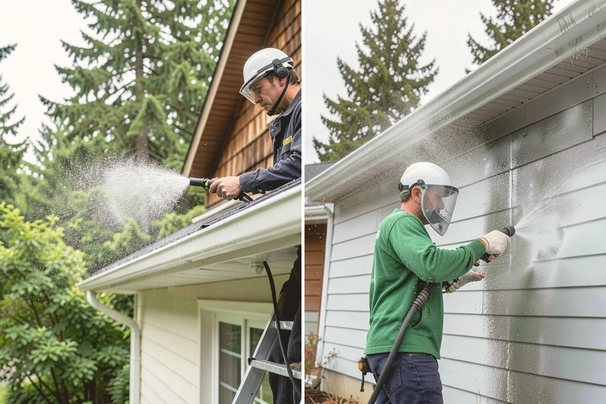 Hardwood Deck Cleaning in Sammamish, King County, WA - Clear the deck and test a small area