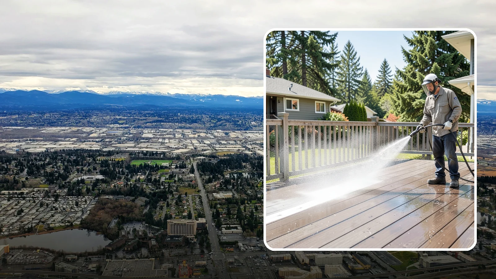 Hardwood Deck Cleaning in SeaTac, King County, WA - Clean dense hardwood decks like ipe with methods that preserve the oil-rich, tight grain.