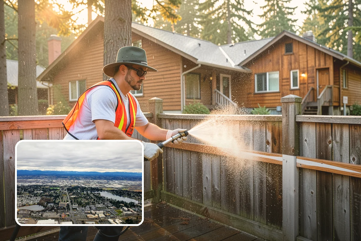Hardwood Deck Cleaning in SeaTac, King County, WA - Restores rich hardwood color and depth