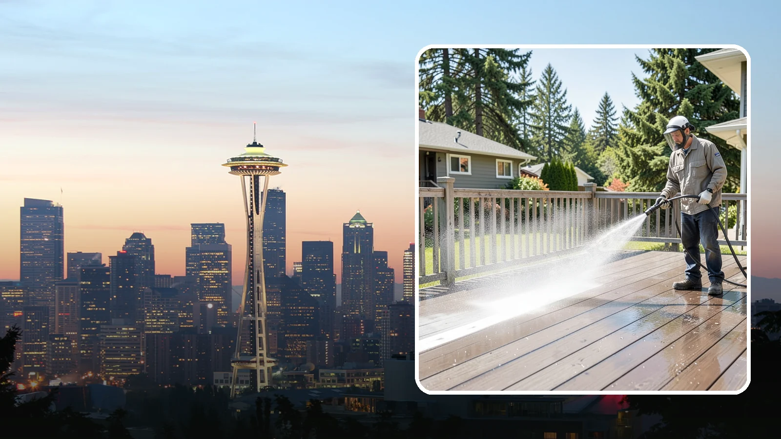 Hardwood Deck Cleaning in Seattle, King County, WA - Clean dense hardwood decks like ipe with methods that preserve the oil-rich, tight grain.