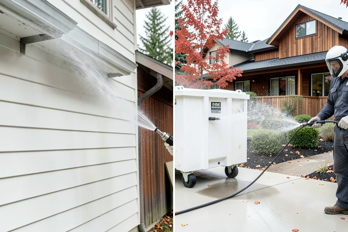 Hardwood Deck Cleaning in Seattle, King County, WA - Clear the deck and test a small area