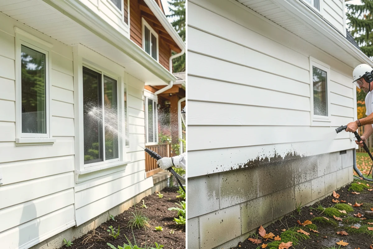 Hardwood Deck Cleaning in Stanwood, Snohomish County, WA - Clear the deck and test a small area