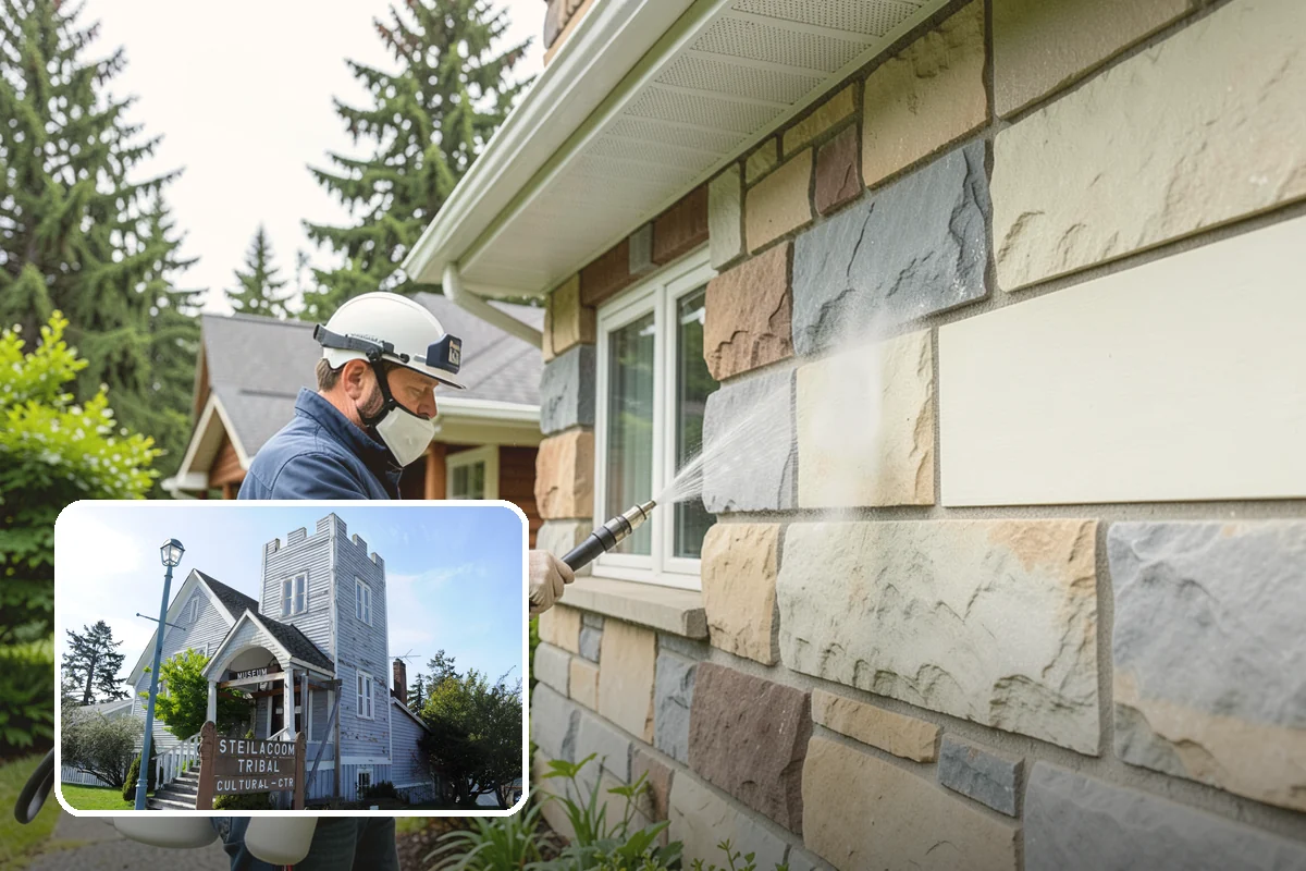 Hardwood Deck Cleaning in Steilacoom, Pierce County, WA - Restores rich hardwood color and depth