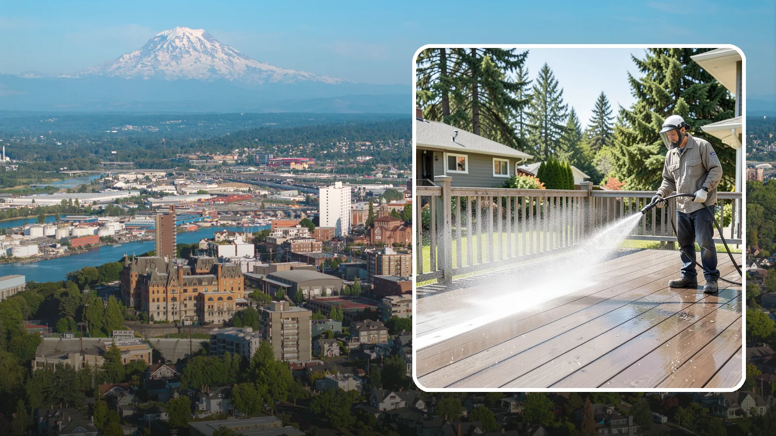 Hardwood Deck Cleaning in Tacoma, Pierce County, WA - Clean dense hardwood decks like ipe with methods that preserve the oil-rich, tight grain.