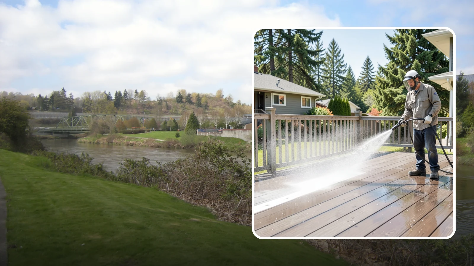 Hardwood Deck Cleaning in Tukwila, King County, WA - Clean dense hardwood decks like ipe with methods that preserve the oil-rich, tight grain.