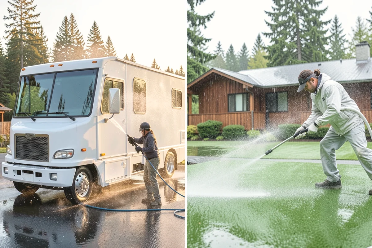 Hardwood Deck Cleaning in Tukwila, King County, WA - Clear the deck and test a small area