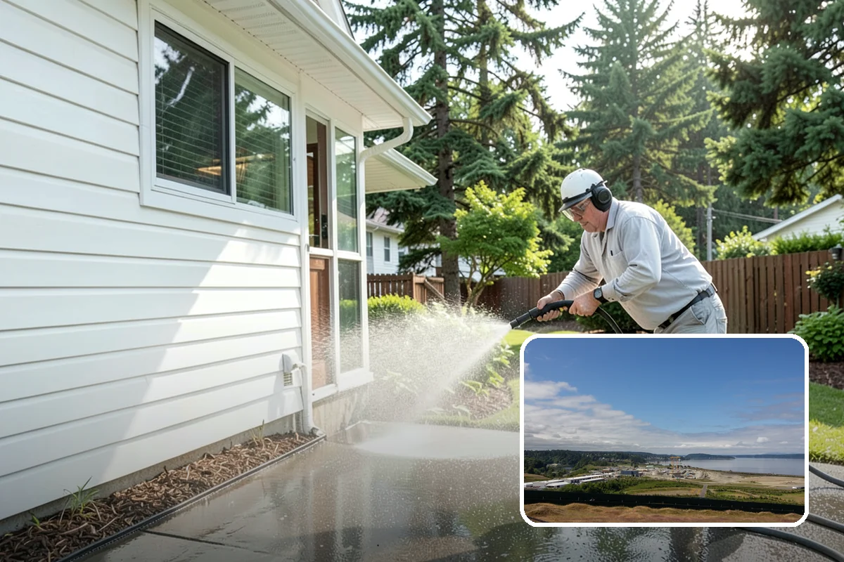 Hardwood Deck Cleaning in University Place, Pierce County, WA - Restores rich hardwood color and depth
