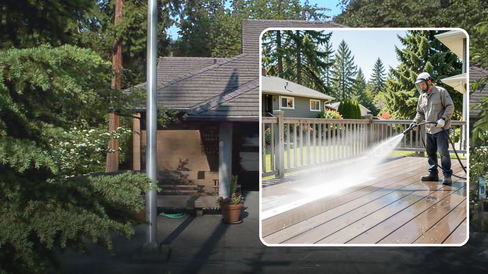 Hardwood Deck Cleaning in Yarrow Point, King County, WA - Clean dense hardwood decks like ipe with methods that preserve the oil-rich, tight grain.