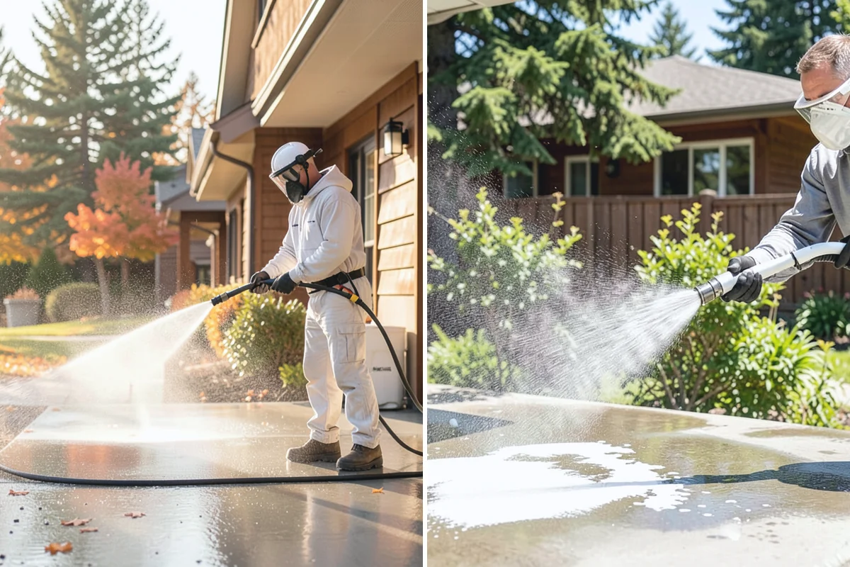 Heavy Equipment Cleaning in Beaux Arts Village, King County, WA - Stage equipment over a contained wash area