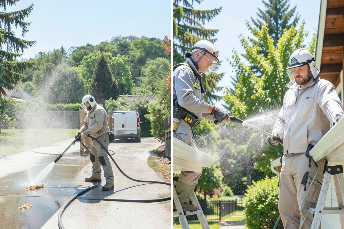 Heavy Equipment Cleaning in Bonney Lake, Pierce County, WA - Stage equipment over a contained wash area