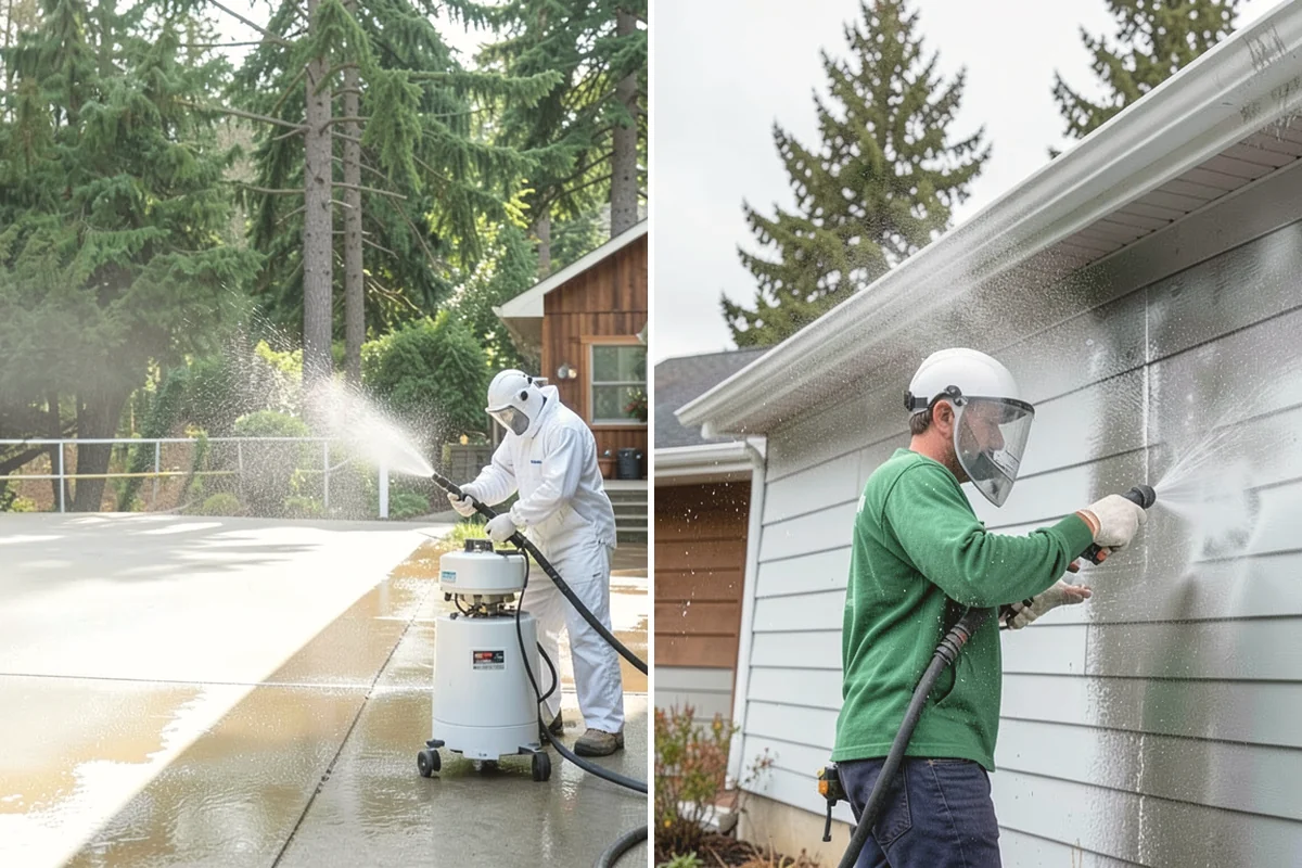 Heavy Equipment Cleaning in Burlington, Skagit County, WA - Stage equipment over a contained wash area