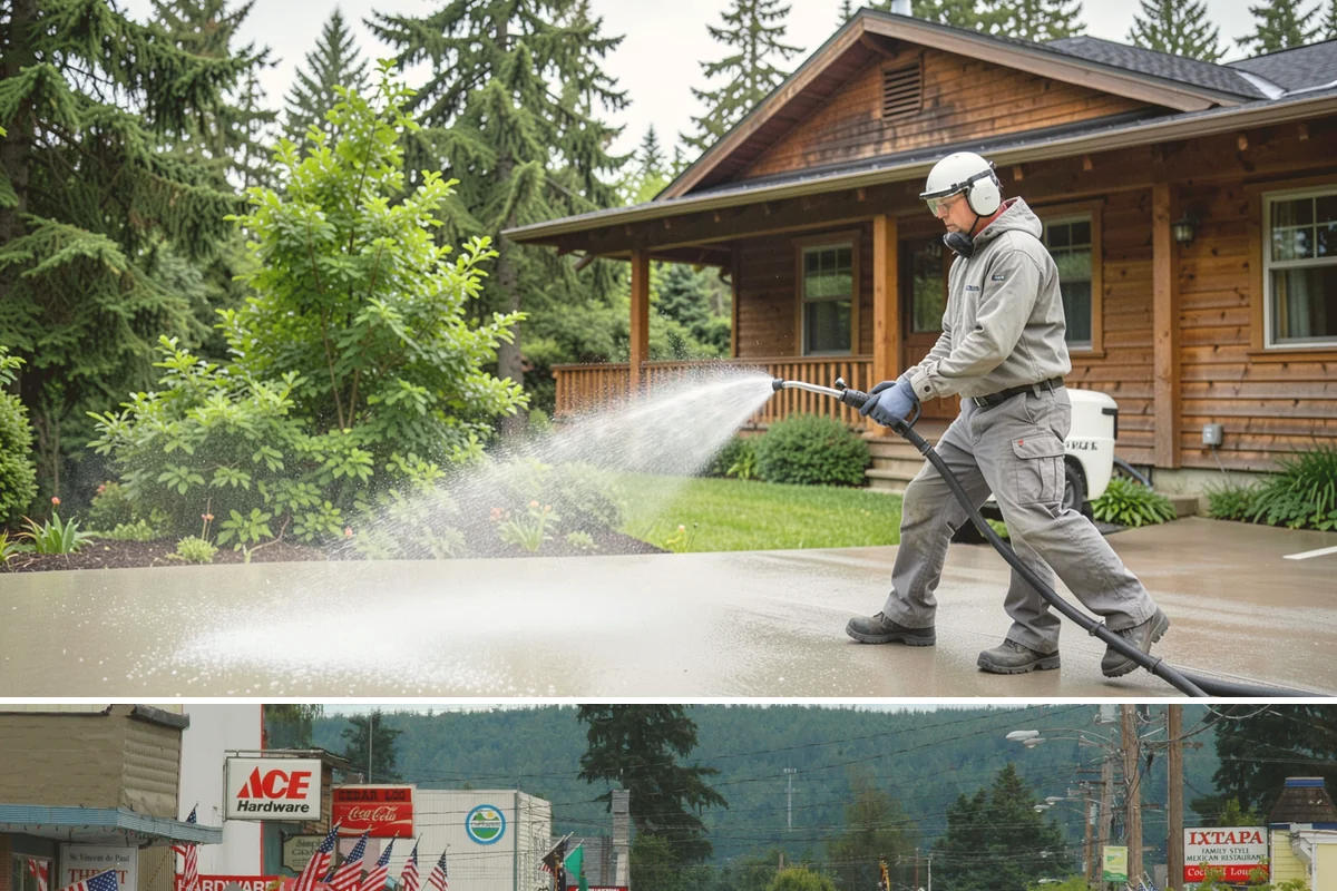 Heavy Equipment Cleaning in Carnation, King County, WA - Heavy equipment benefits from cleaning after every muddy project, especially through Washington's wet fall and winter seasons.
