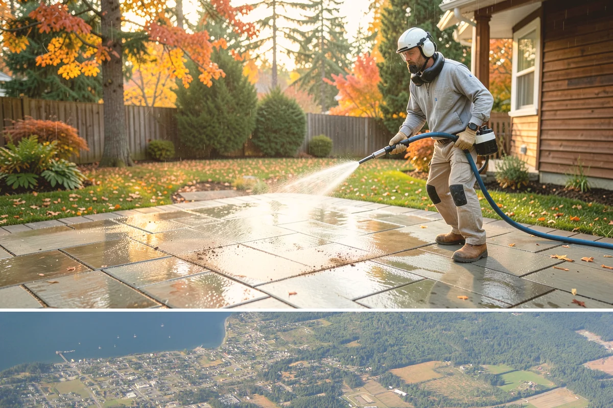 Heavy Equipment Cleaning in Coupeville, Island County, WA - Heavy equipment benefits from cleaning after every muddy project, especially through Washington's wet fall and winter seasons.