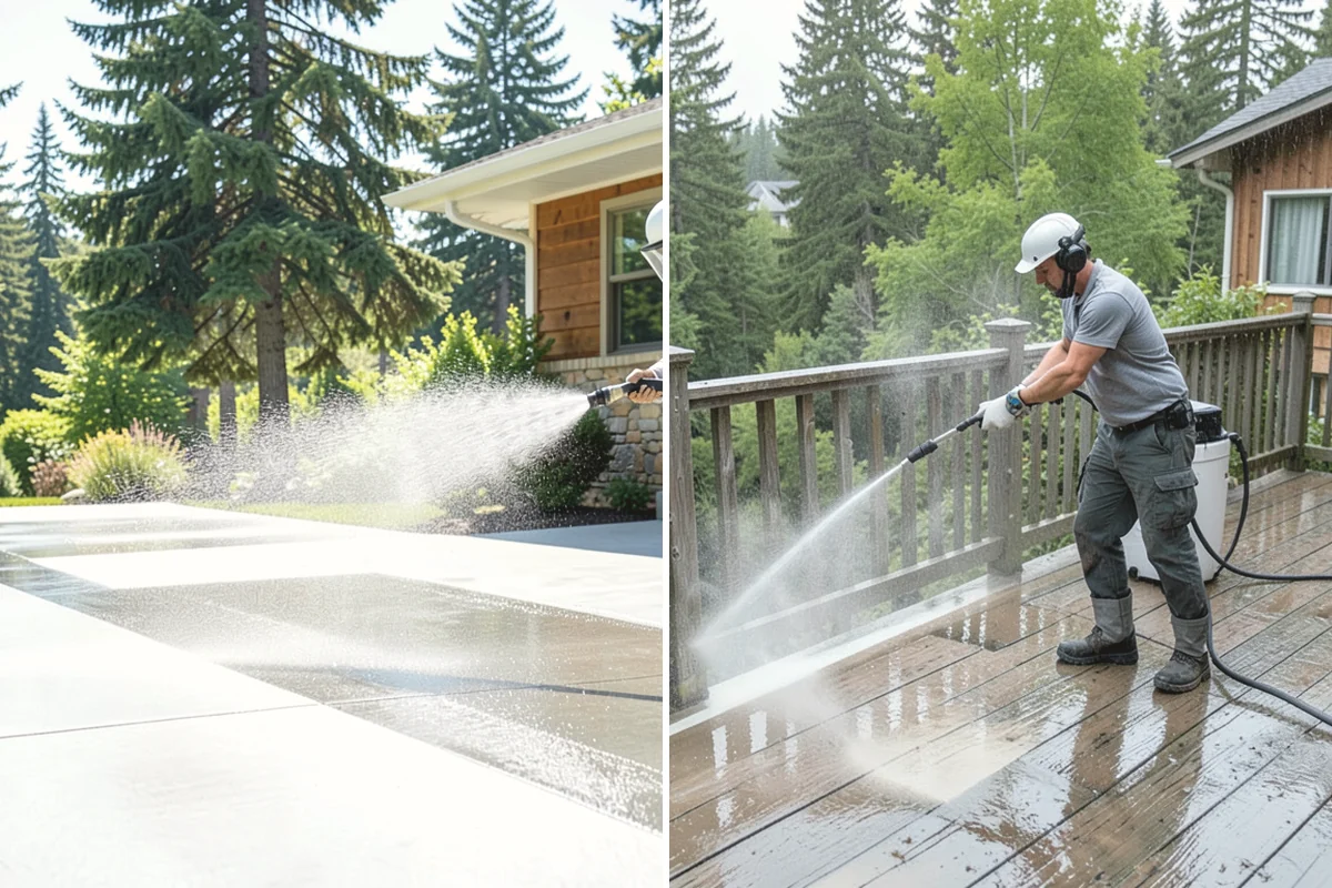Heavy Equipment Cleaning in Covington, King County, WA - Stage equipment over a contained wash area