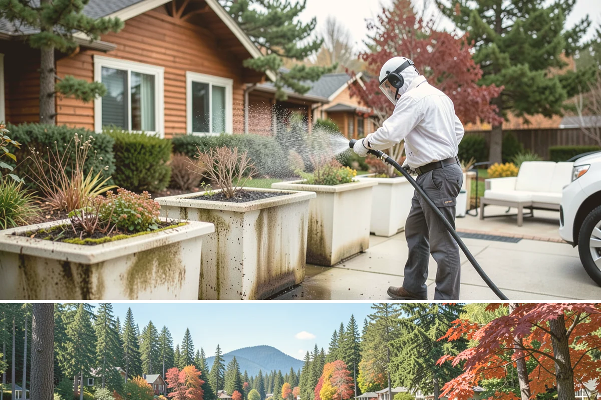 Heavy Equipment Cleaning in Covington, King County, WA - Heavy equipment benefits from cleaning after every muddy project, especially through Washington's wet fall and winter seasons.